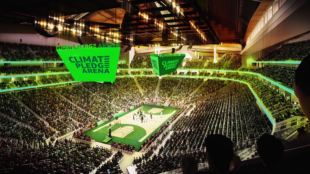 Amazon construirá un estadio llamado "Compromiso Climático" y funcionará con energía renovable