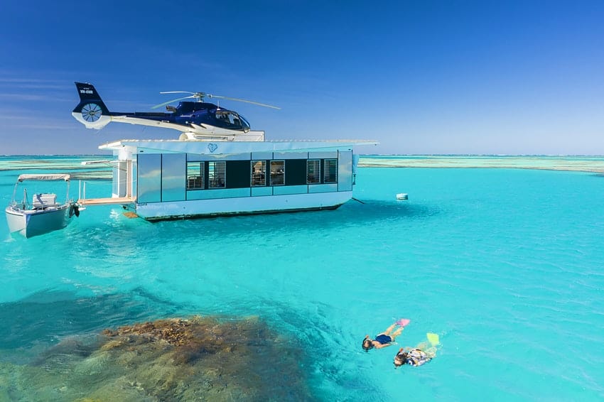 Finalmente se puede visitar este arrecife con forma de corazón en la Gran Barrera de Coral, Australia