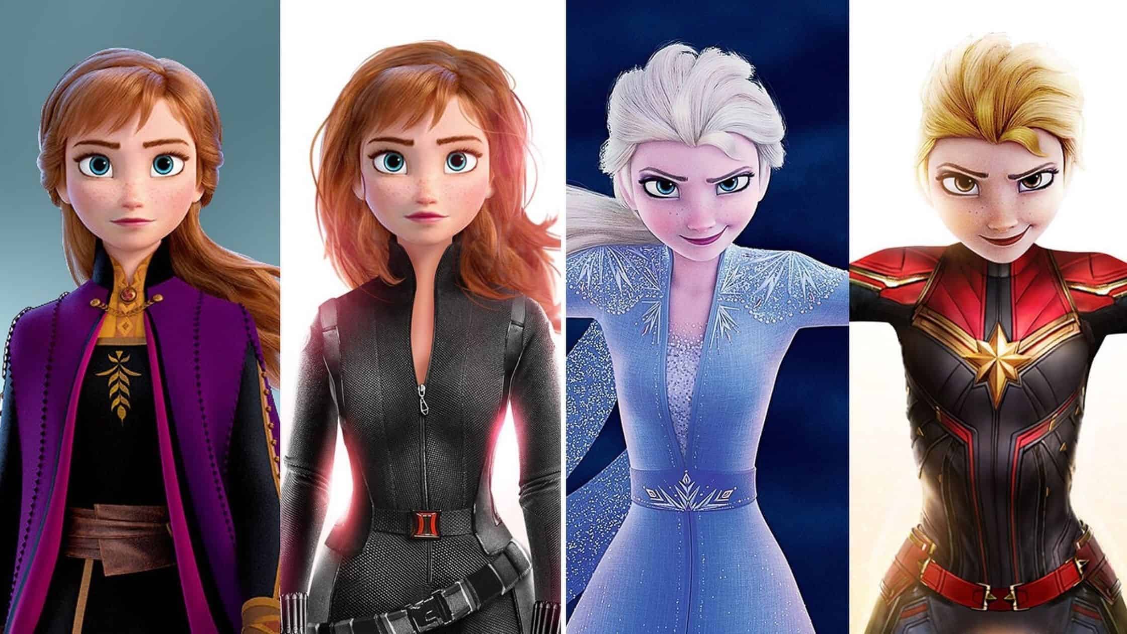 Un artista francés reimagina a diferentes personajes de Disney como superhéroes