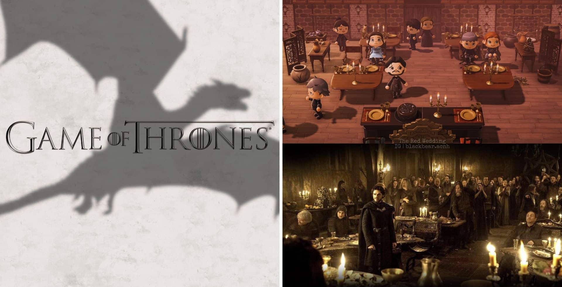 Recrean una importante escena de Game of Thrones en Animal Crossing y el resultado es increíble