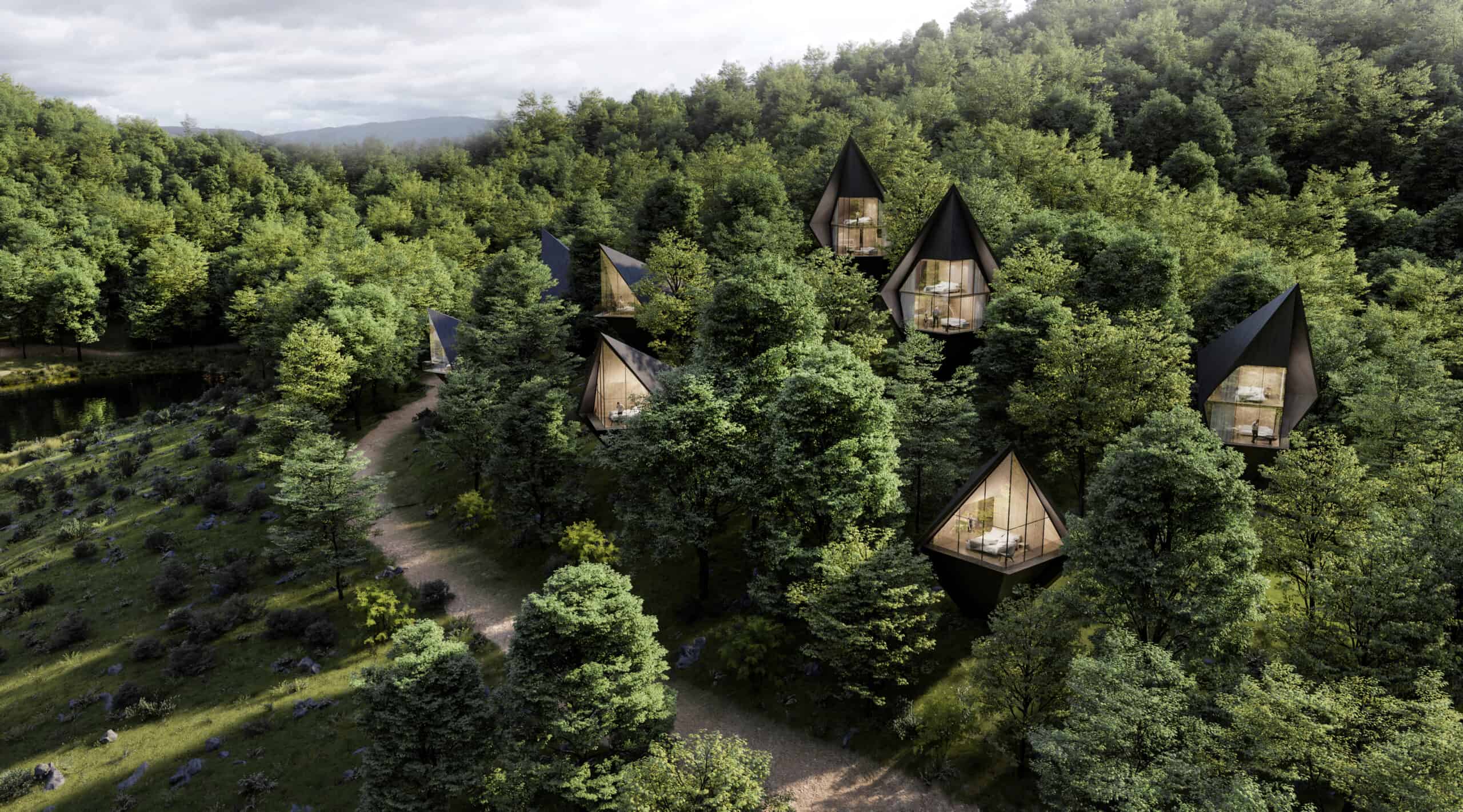 Construirán un resort basado en diseños de casas del árbol en West Virginia para 2021