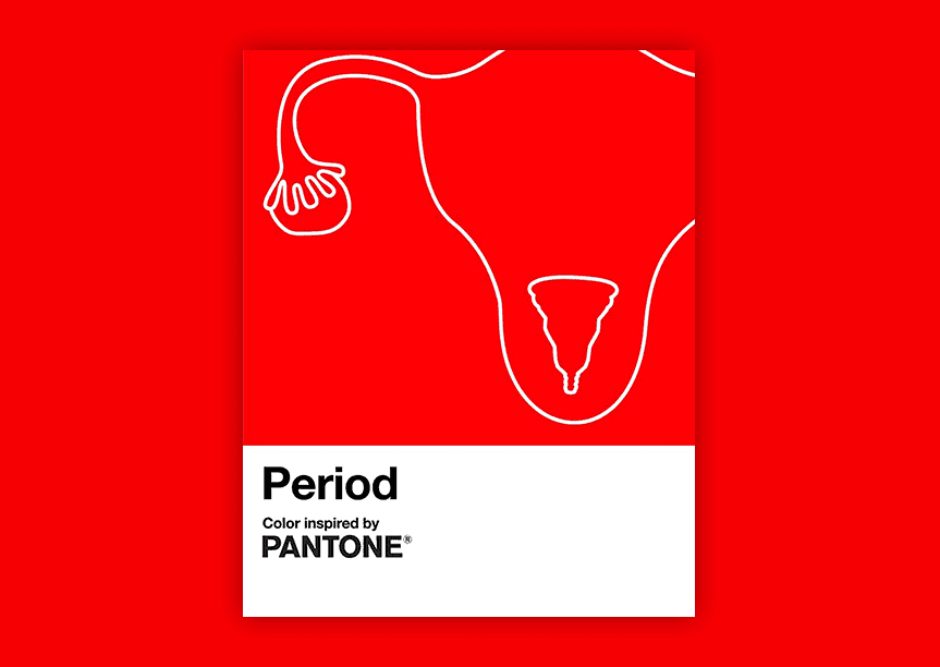 Pantone lanza Period, un tono rojo que coincide con el color del flujo menstrual saludable para romper los estigmas y tabúes sobre la menstruación 