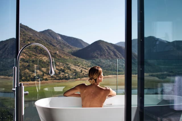 image Valle de Millahue View from bathtub