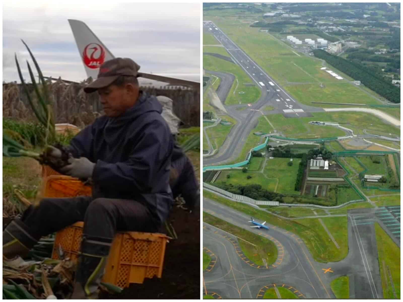 granja en el medio del Aeropuerto