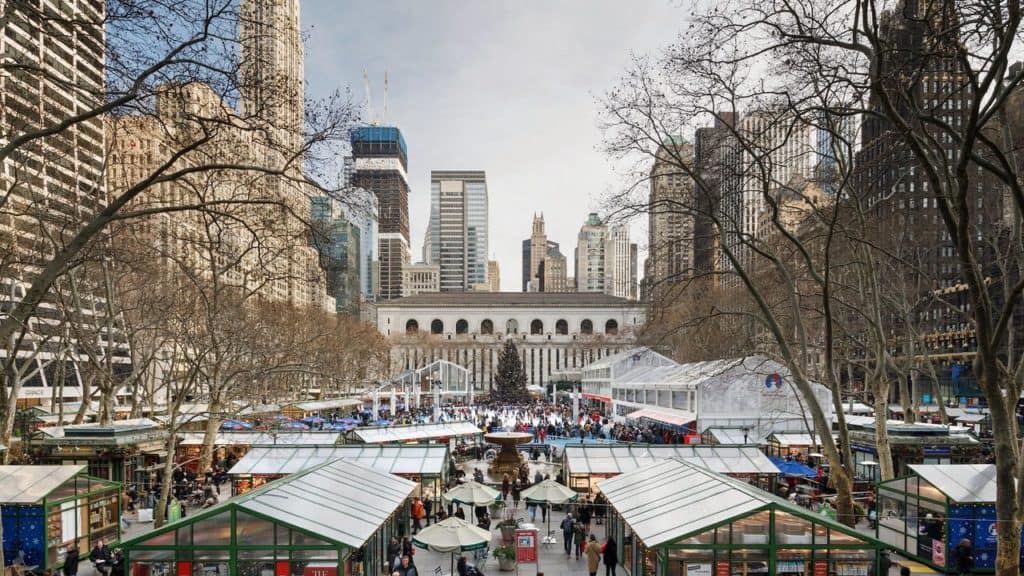 Nueva York empieza la cuenta regresiva para Navidad desde Bryant Park a partir del 30 de octubre