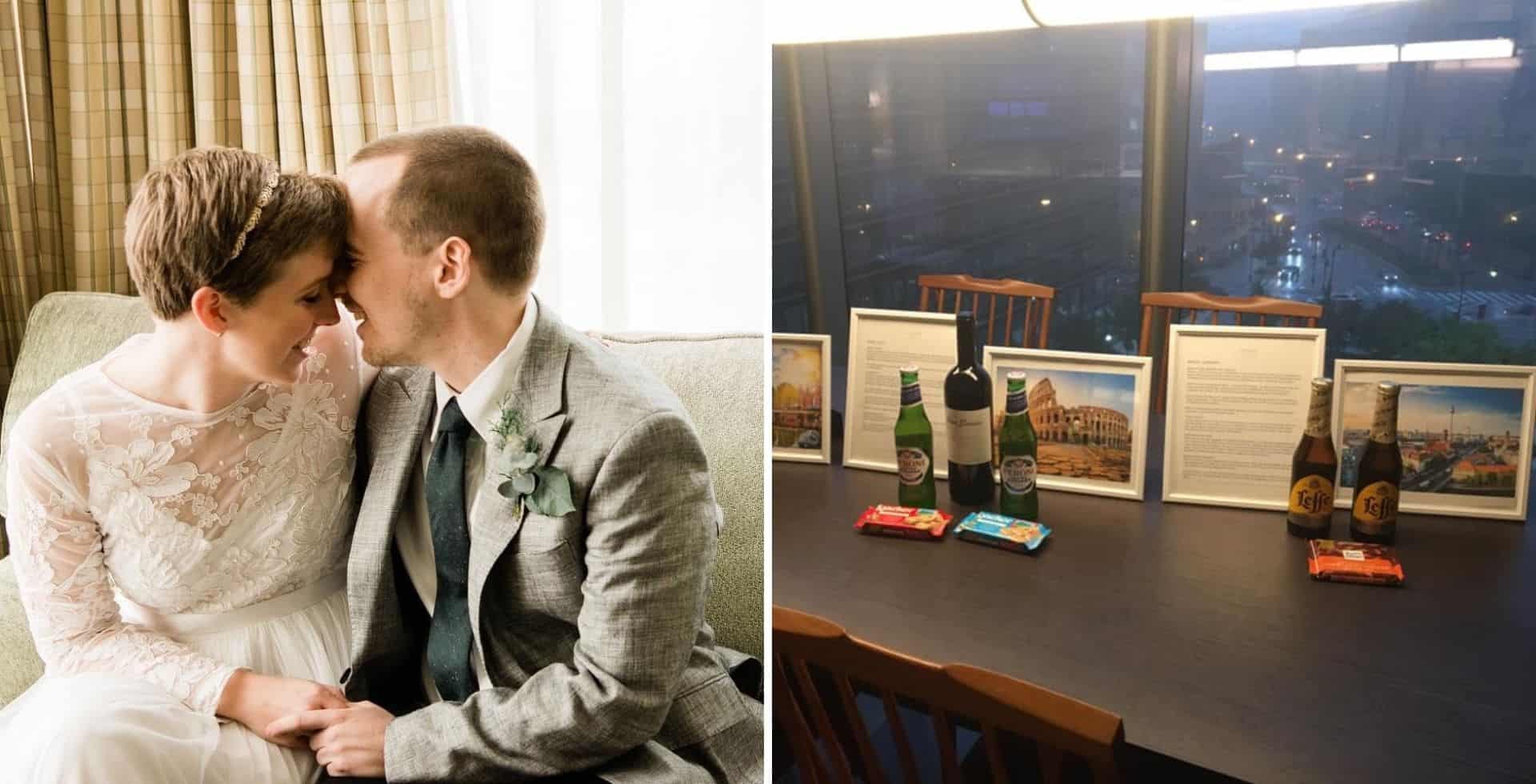 Estados Unidos: el hotel Hilton organizó una luna de miel estilo "escapada europea" para una pareja que no pudo viajar