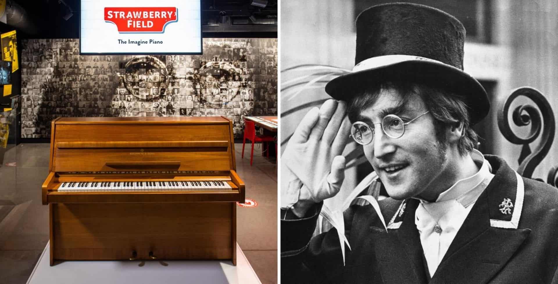 Inglaterra: suman el piano con el que John Lennon escribió Imagine a la muestra de Strawberry Field en Liverpool