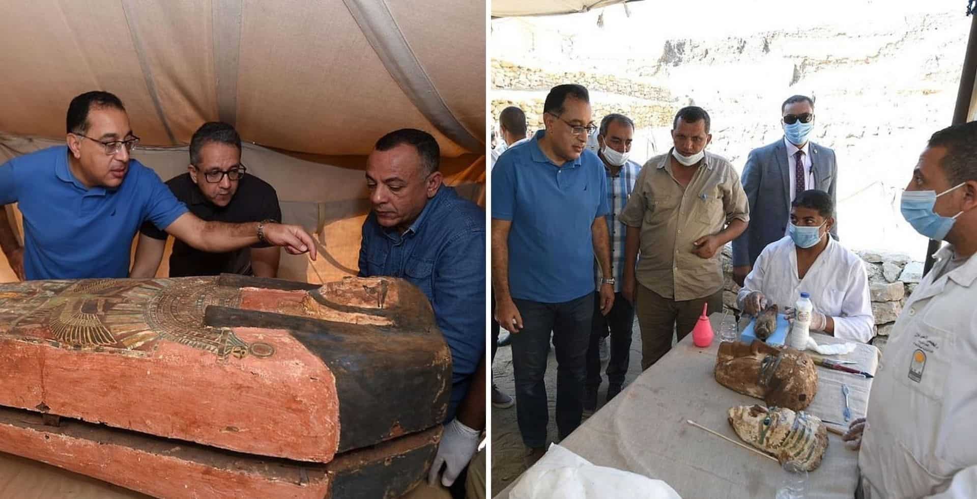 Hallaron alrededor de 80 nuevos sarcófagos en Saqqara, Egipto