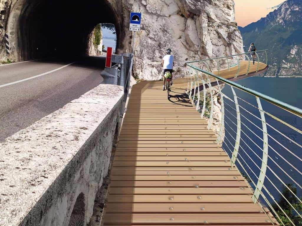 Italia: construyen un sendero para bicicletas que rodeará el Lago de Garda