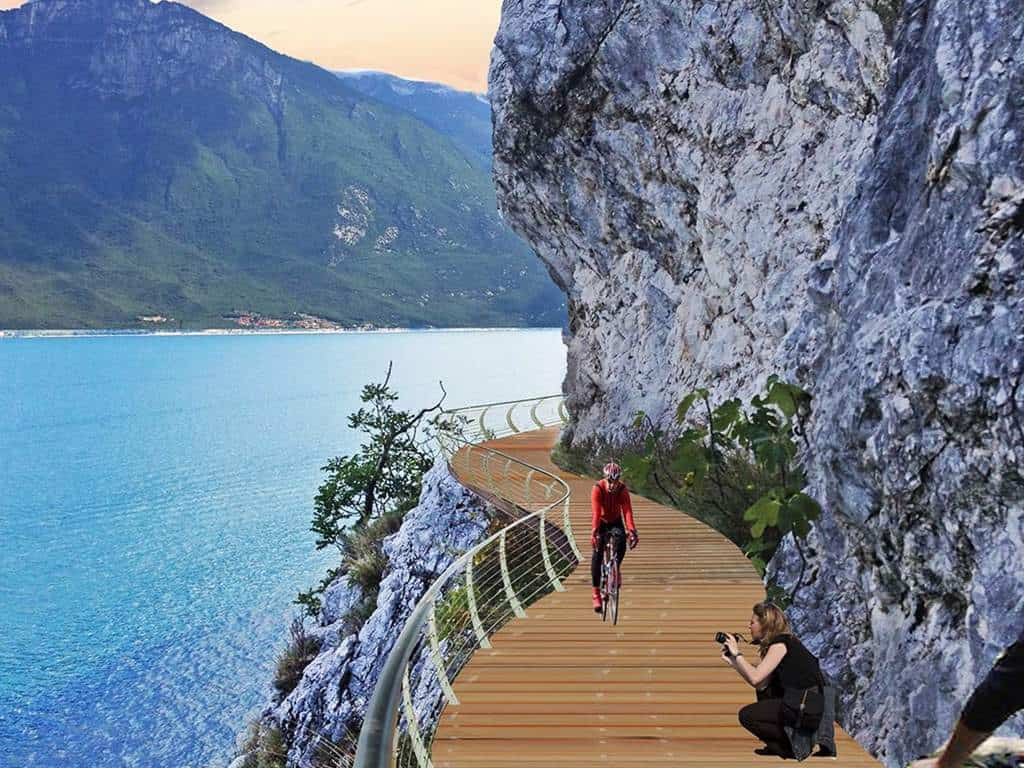 Italia: construyen un sendero para bicicletas que rodeará el Lago de Garda