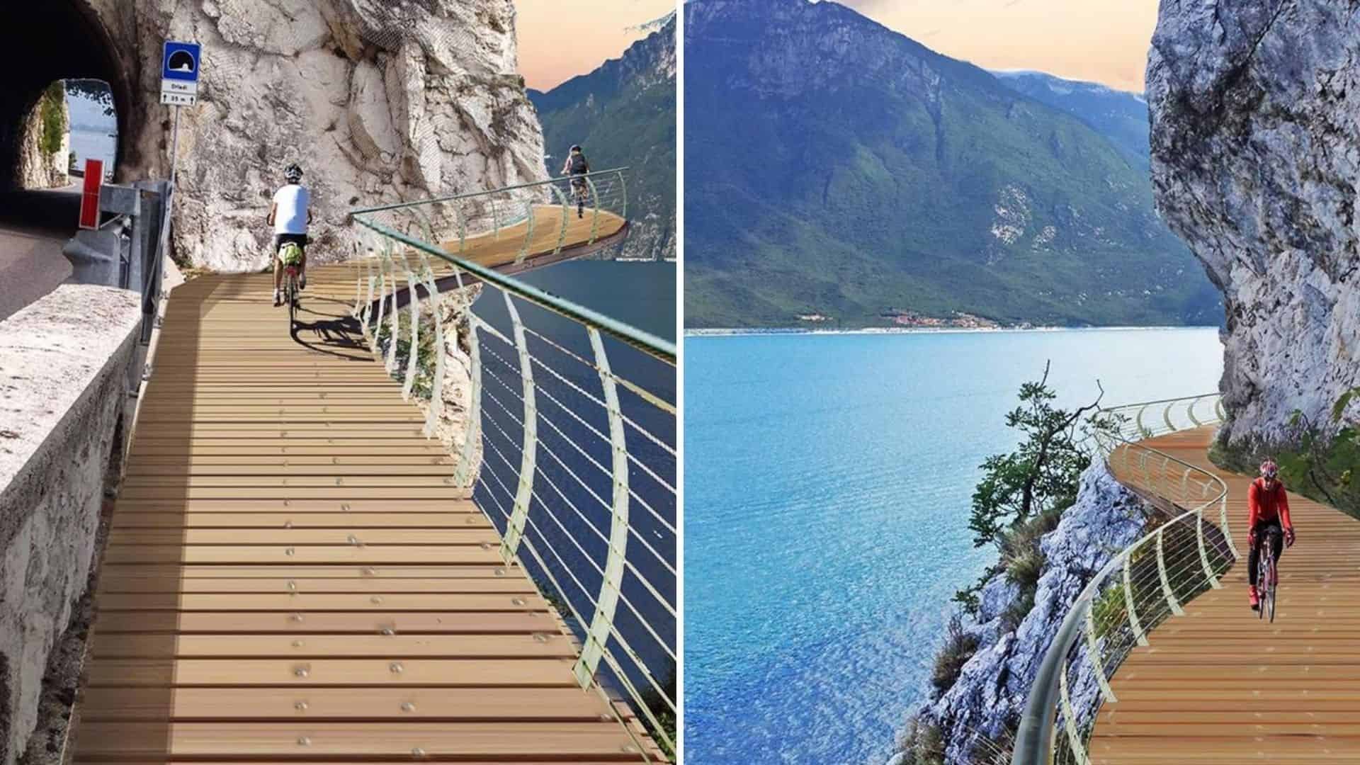 Italia: construyen un sendero para bicicletas que rodeará el Lago de Garda