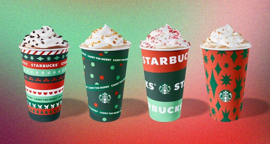 image Starbucks Starbucks presento sus nuevos vasos con disenos en rojo y verde para celebrar la llegada de la proxima Navidad 3