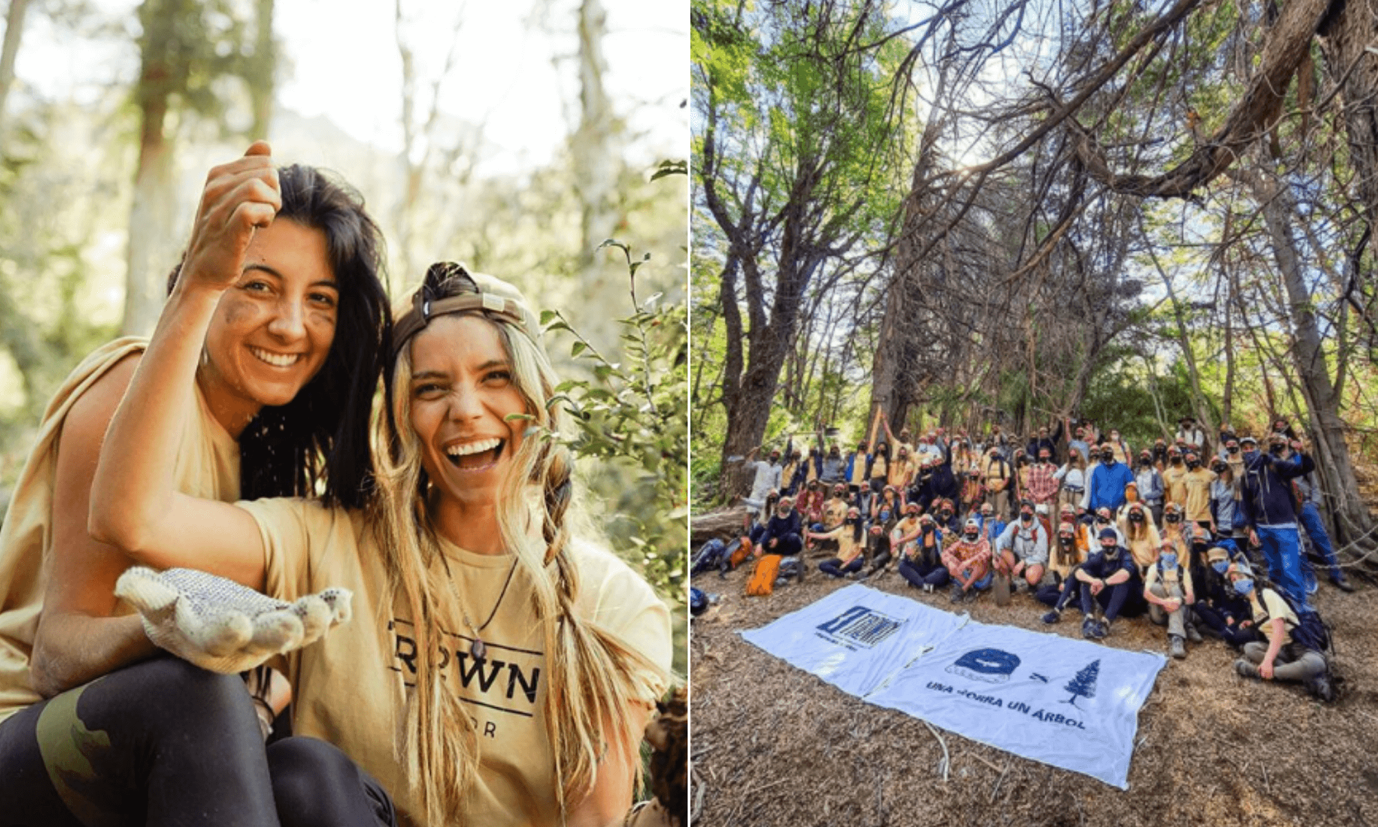 Un grupo de voluntarios viajó a la Patagonia argentina para reforestar árboles afectados por incendios forestales en 1999 1