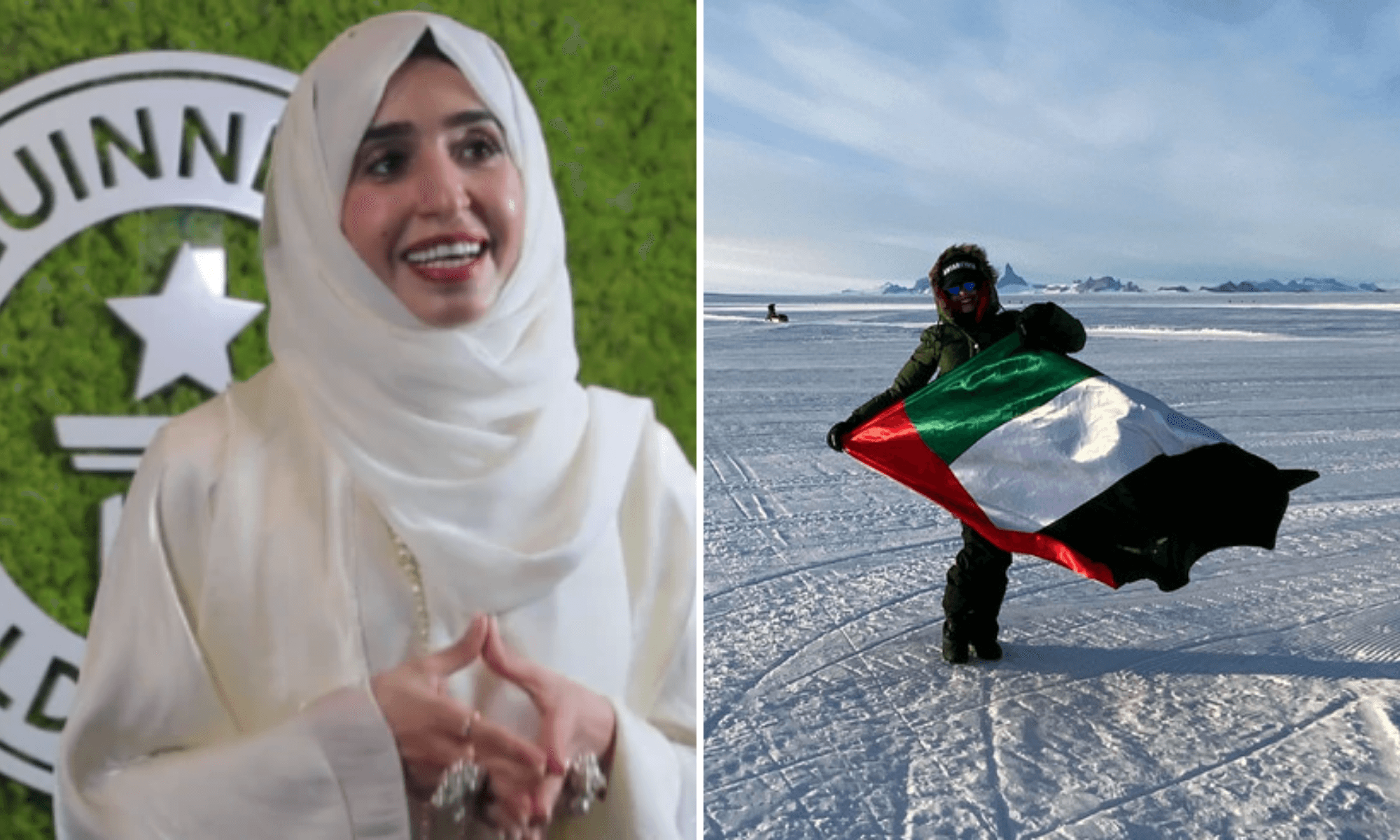 Una mujer emiratí alcanzó un nuevo récord mundial al visitar los siete continentes en tan solo 86 horas 11