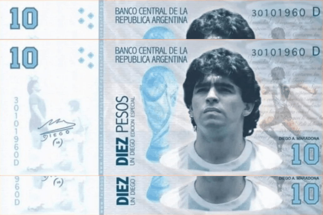 billete maradona 1