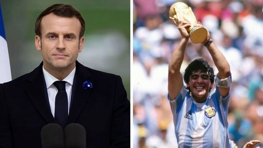 macron-maradona