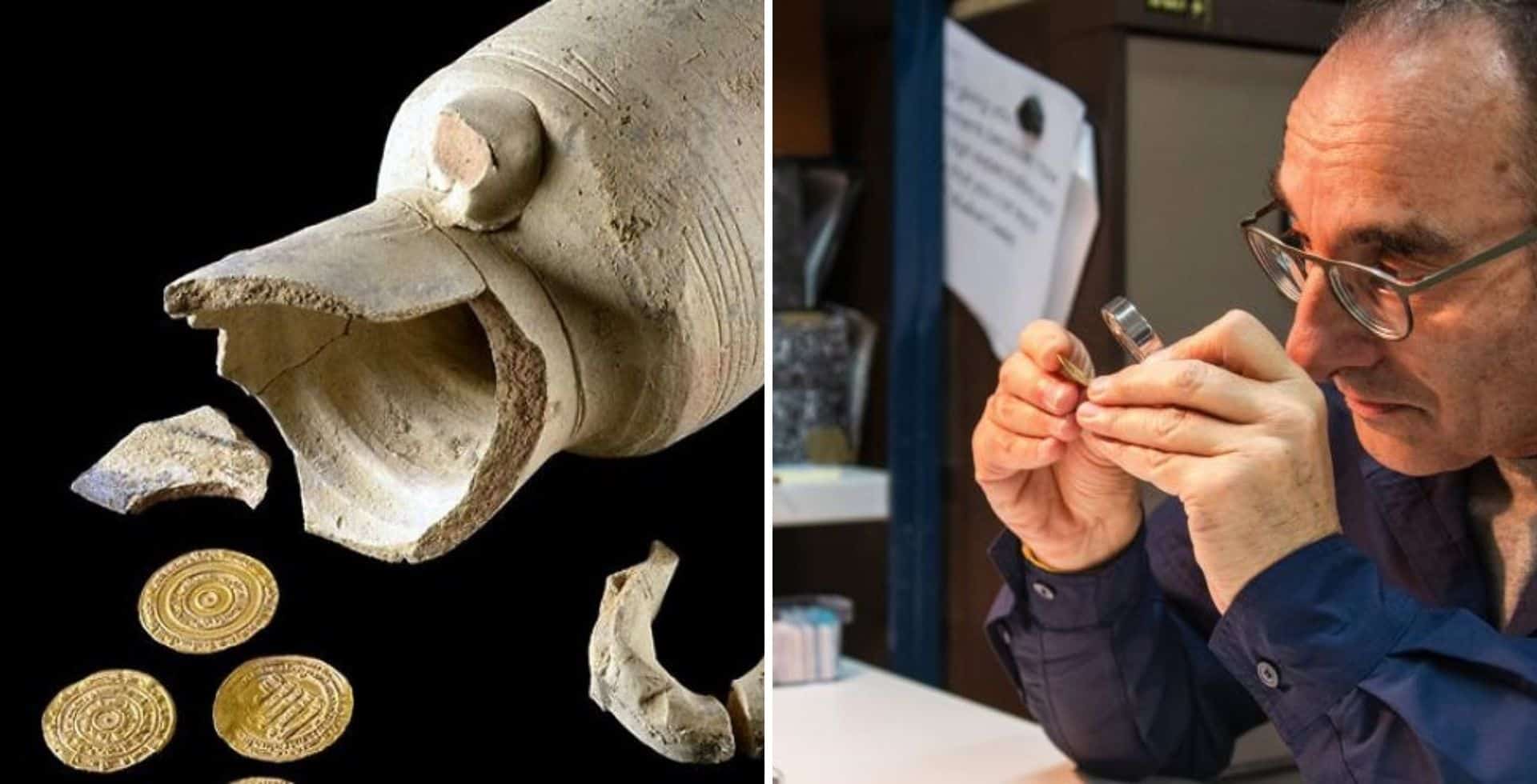 Israel: encontraron cuatro monedas de oro de hace más de 1000 años en un jarrón enterrado