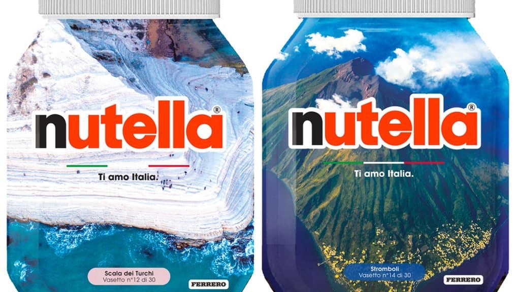 Nutella cuenta con una edición especial de 30 ejemplares que celebran lugares de Italia