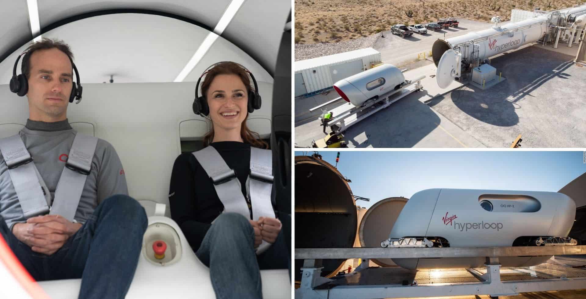 Virgin Hyperloop: se realizó el primer viaje de prueba de alta velocidad con pasajeros