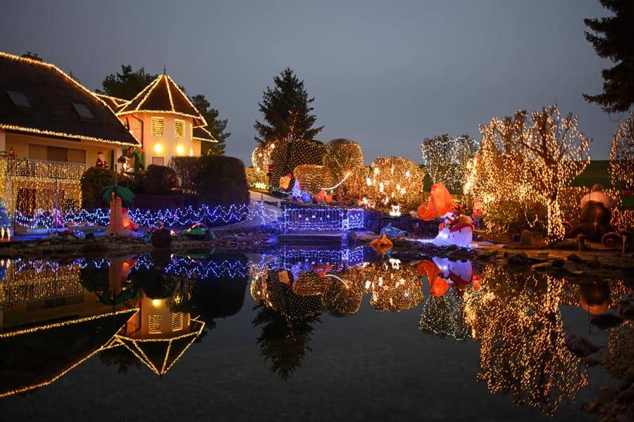 La casa con la mayor decoración navideña de Europa existe: está en Austria y fue decorada con seiscientas mil luces