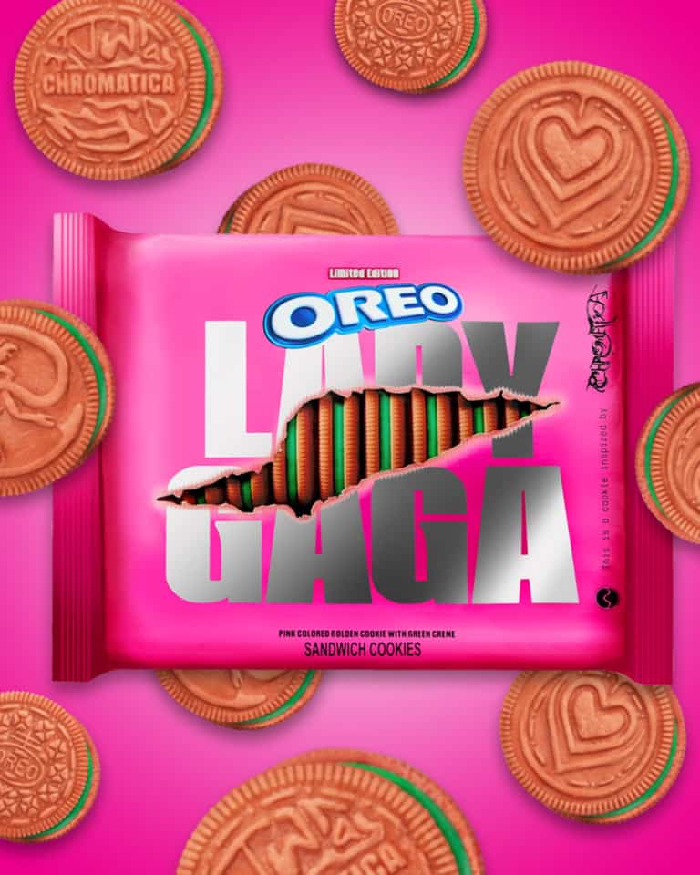 Lady Gaga lanzará su propia edición limitada de Oreo: galletitas rosas con relleno verde en el 2021