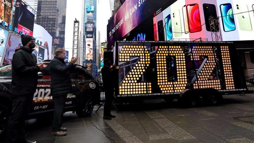 Histórico: La bola de Times Square recibirá el 2021 sin público por el coronavirus 