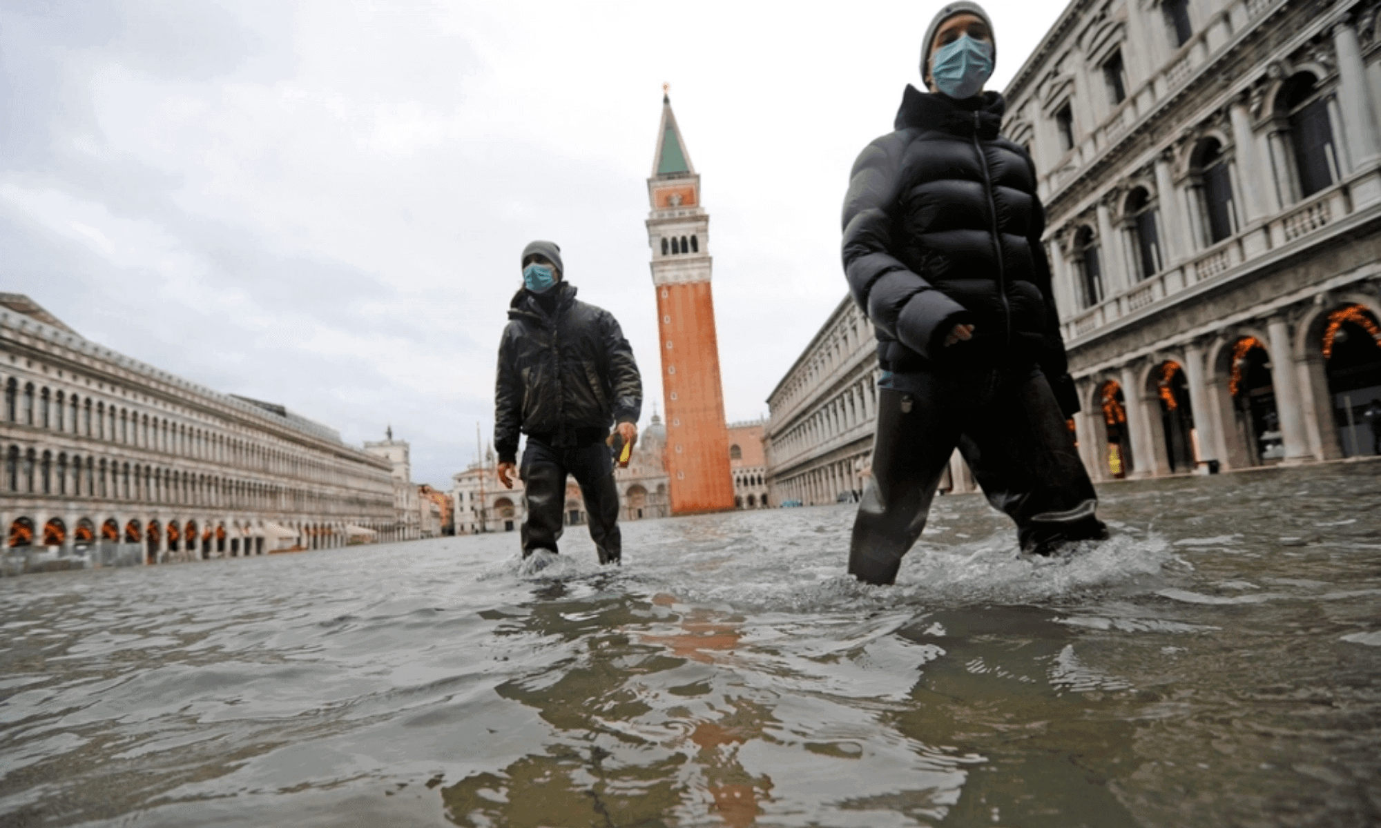 Venecia vuelve a ser víctima del fenómeno de 'acqua alta' debido a fallas en el sistema de diques para evitar inundaciones 1