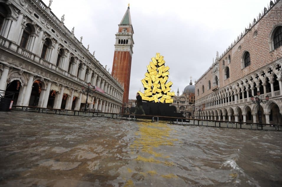 Venecia vuelve a ser víctima del fenómeno de acqua alta debido a fallas en el sistema de diques para evitar inundaciones