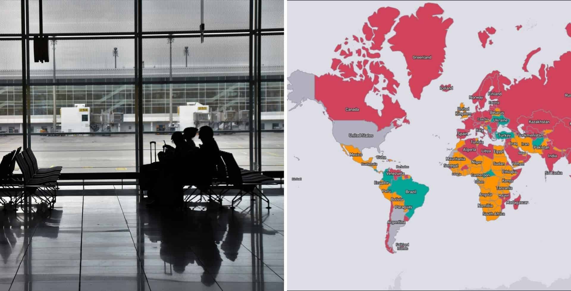 Skyscanner lanzó un mapa interactivo que muestra las restricciones de cada país al momento de viajar