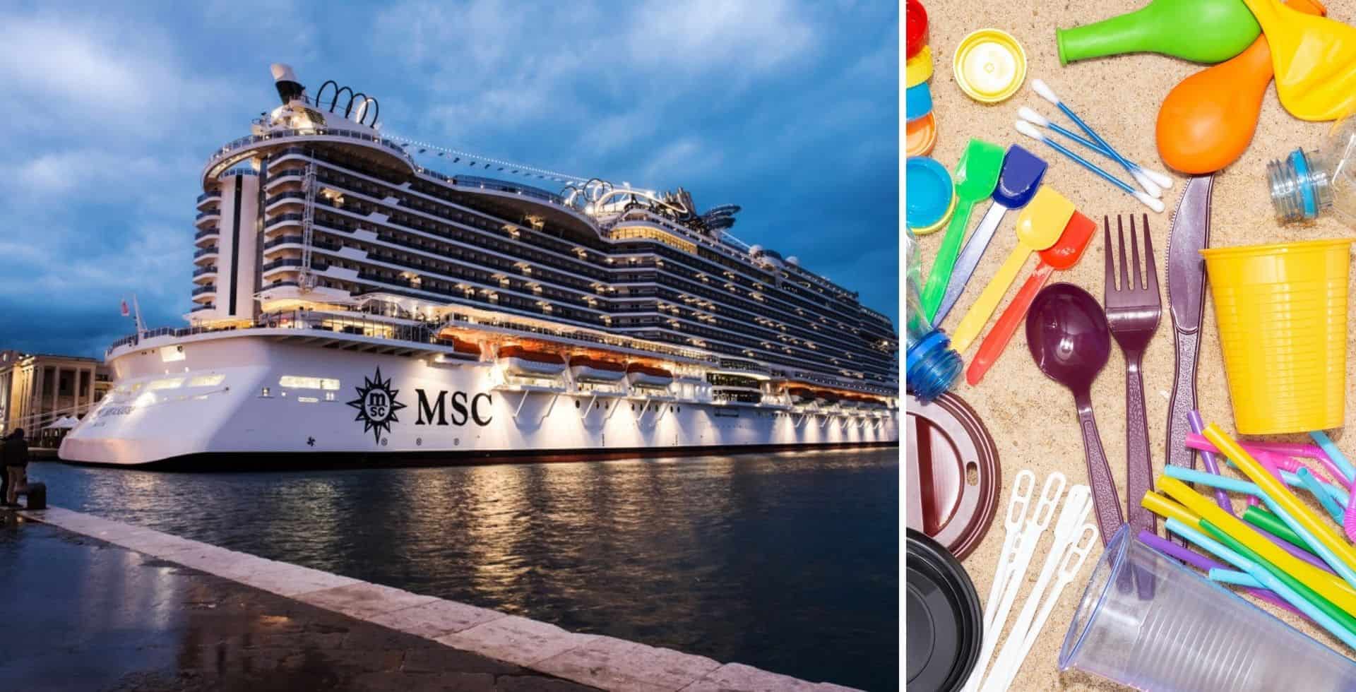 La compañía de cruceros MSC asume el compromiso de dejar de utilizar plásticos de un solo uso para finales de 2021