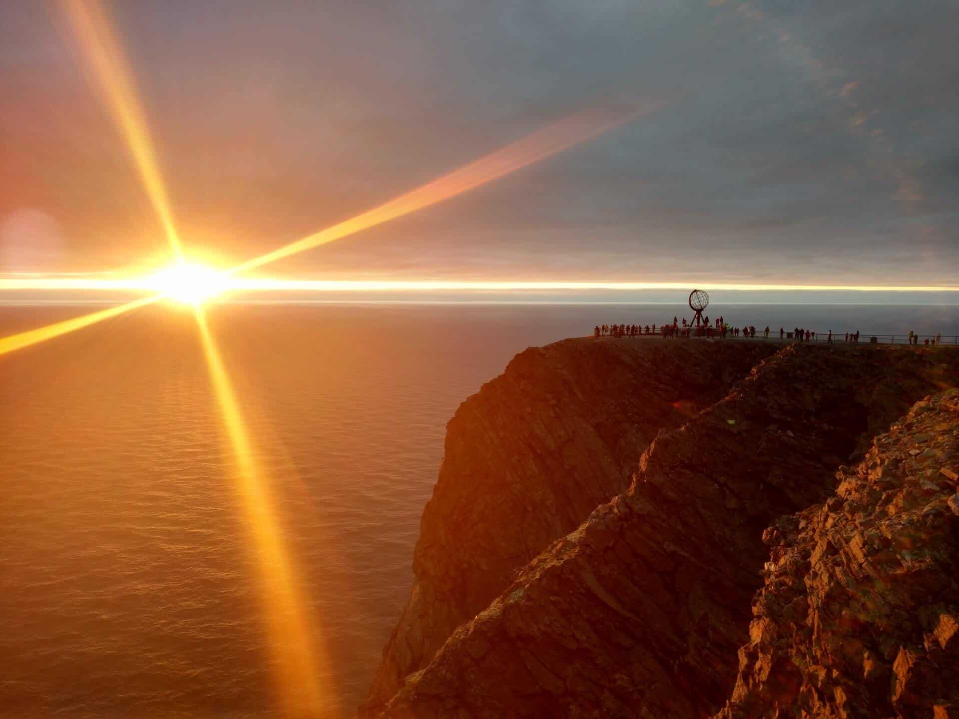 Sol de medianoche en Noruega