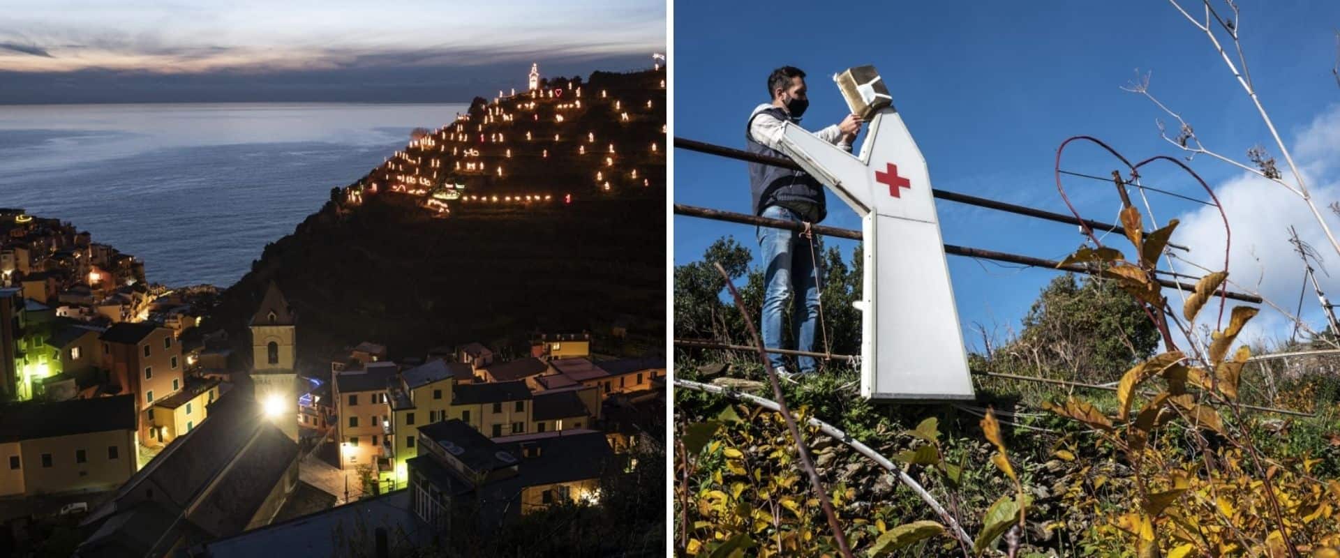 Uno de los mayores pesebres del mundo rinde homenaje a trabajadores de la salud en Italia