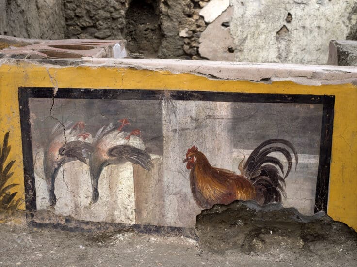 Descubrieron un termopolio bajo las cenizas de Pompeya, sería el equivalente a un restaurante de comida rápida actual