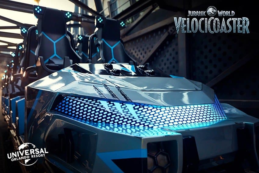 Así será la montaña rusa Jurassic World VelociCoaster que estará disponible en Universal Orlando en 2021