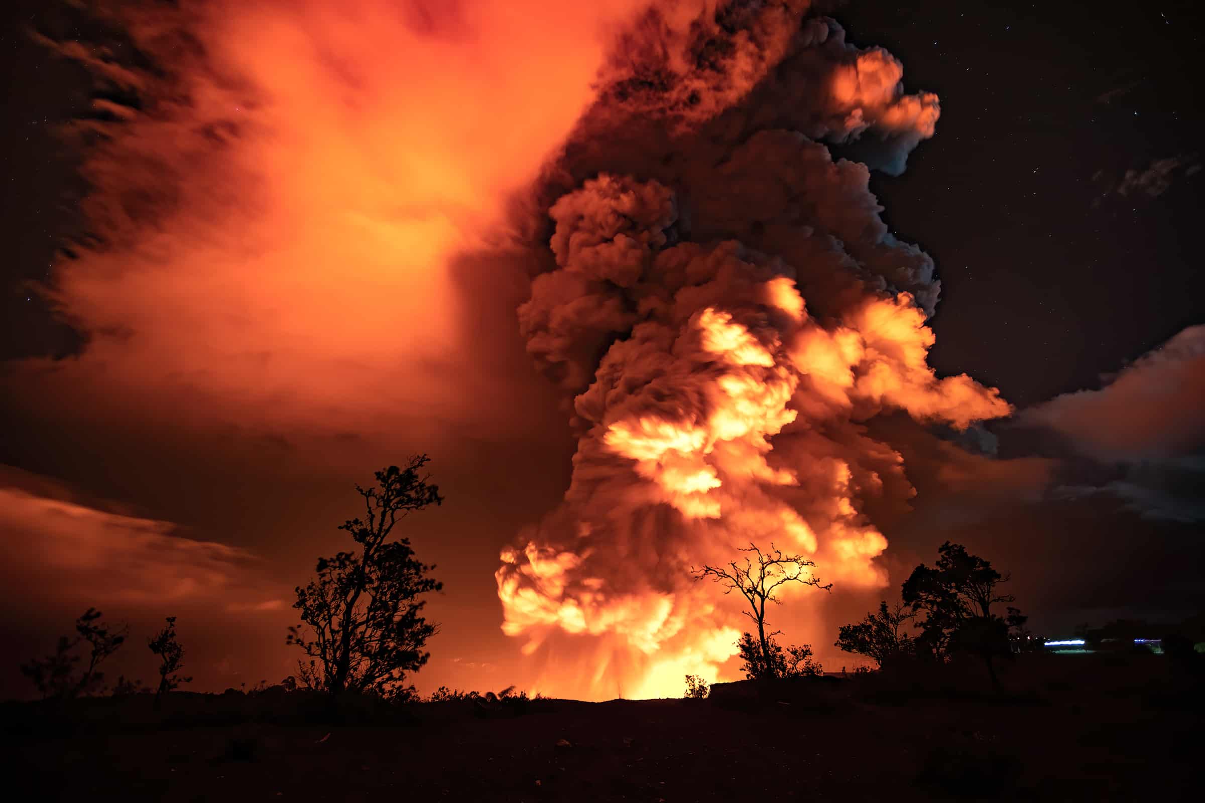 Hawái: el volcán Kilauea, uno de los más activos del mundo, entró en erupción y las autoridades piden a la población que tome precauciones