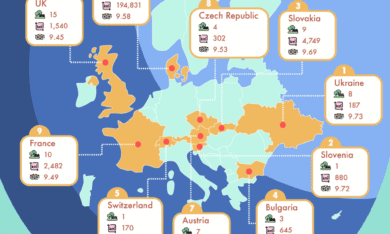 Este mapa muestra cuáles son los mejores parques nacionales de Europa y es imperdible para los amantes de la naturaleza