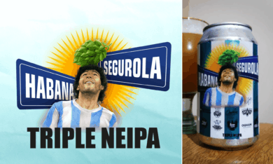 Lanzan 'Segurola y Habana Triple NEIPA', una cerveza en homenaje a Diego Armando Maradona que se volvió furor en Argentina 1