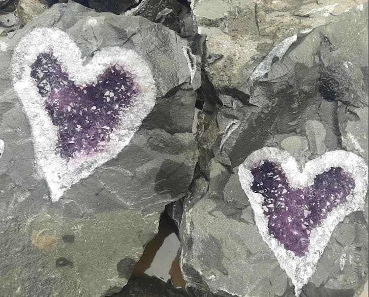 image geoda de amatista Mineros uruguayos descubren una increible geoda de amatista en forma de corazon 1