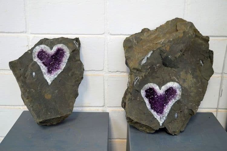 image geoda de amatista Mineros uruguayos descubren una increible geoda de amatista en forma de corazon 2