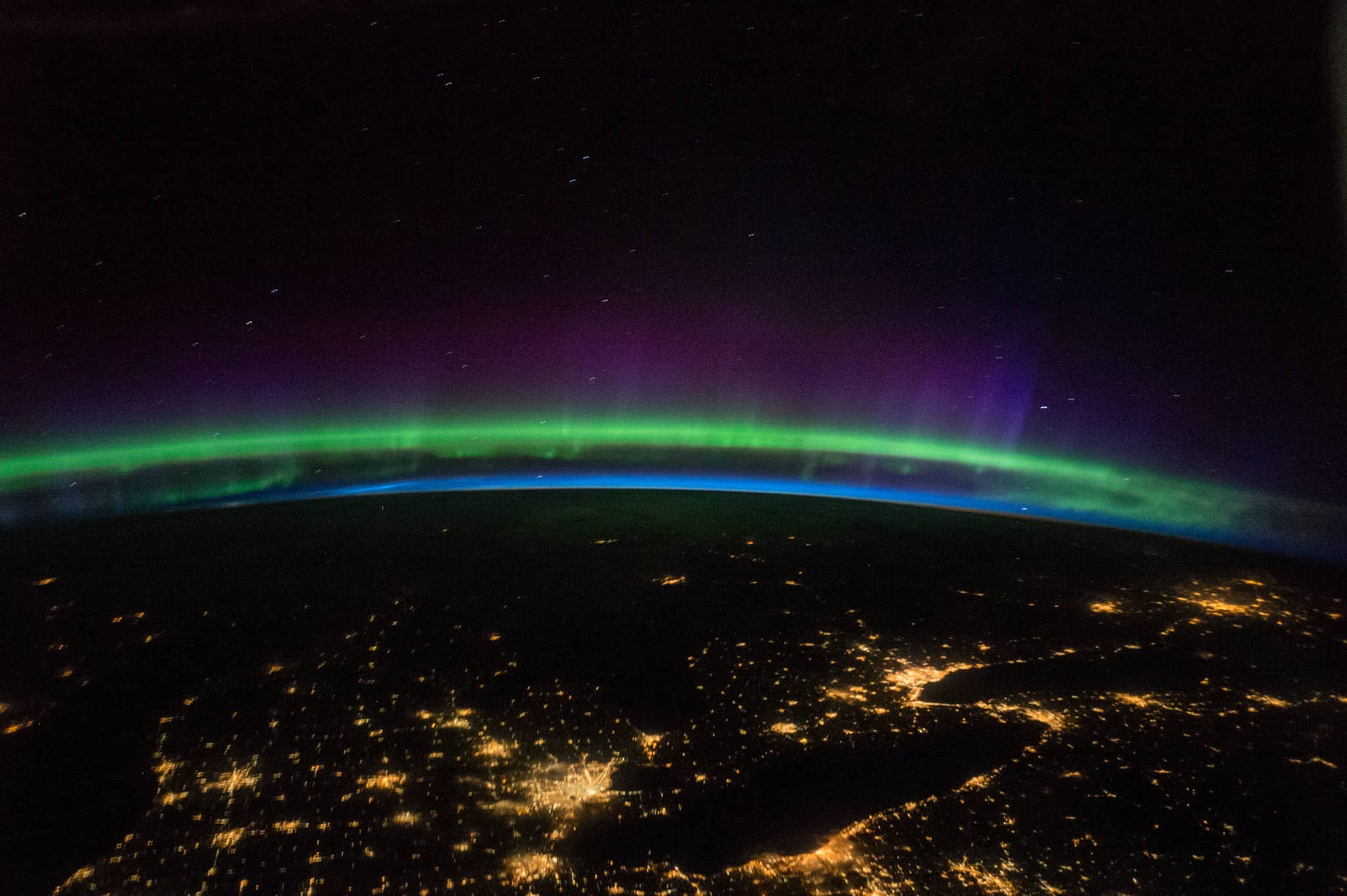 Astronautas compartieron increíbles imágenes de las auroras