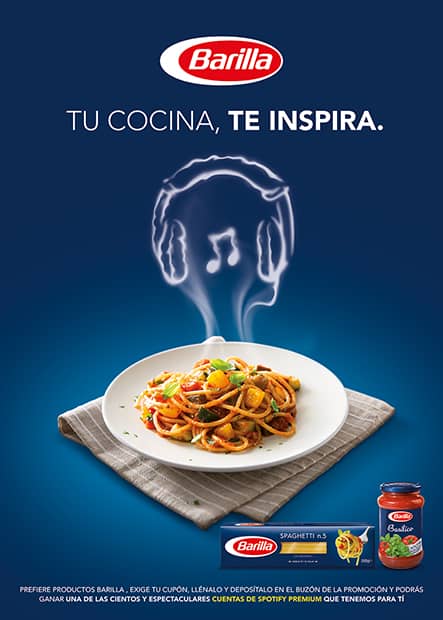 Una marca italiana de pastas ha creado playlists de Spotify que duran lo que tarda en cocinarse cada uno de sus platos