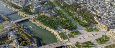 París planea convertir los Campos Elíseos en un 'extraordinario jardín'