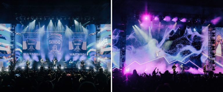 Miles de personas disfrutaron de un concierto al aire libre en Nueva Zelanda