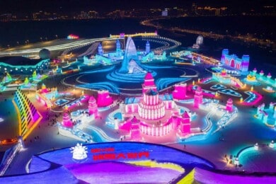 China ya esta disfrutando de su espectacular Festival de Esculturas de Nieve y Hielo, en Harbin