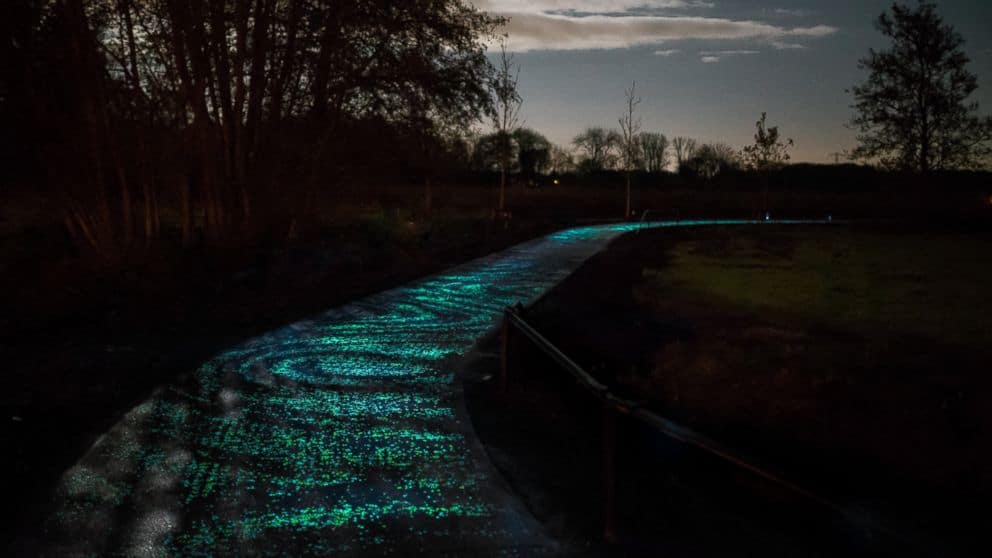 ciclovía inspirada en la 'Noche estrellada'