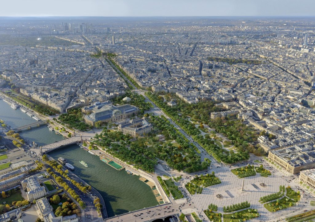 París planea convertir los Campos Elíseos en un 'extraordinario jardín'