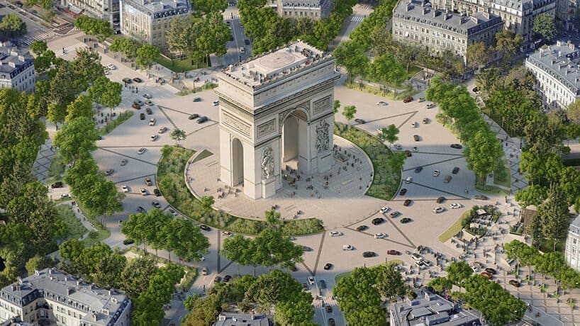 París planea convertir los Campos Elíseos en un 'extraordinario jardín'