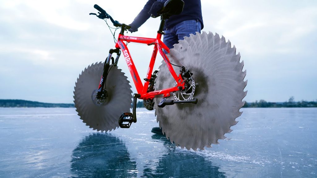 Bicicleta para andar sobre hielo