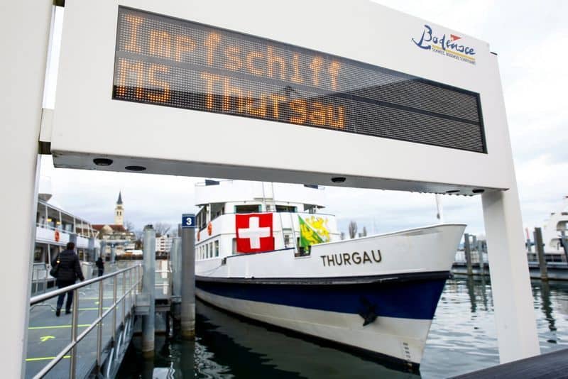 Un crucero de Suiza ha sido convertido en un centro de vacunación contra el COVID-19