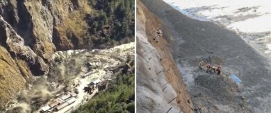 Más de 100 personas se encuentran desaparecidas luego del desprendimiento de un glaciar al norte de India